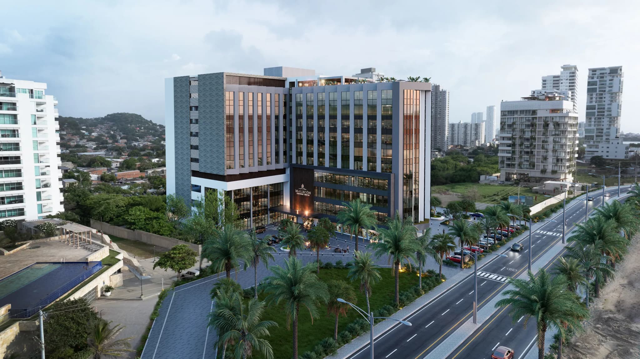 Sobre la Avenida Santander