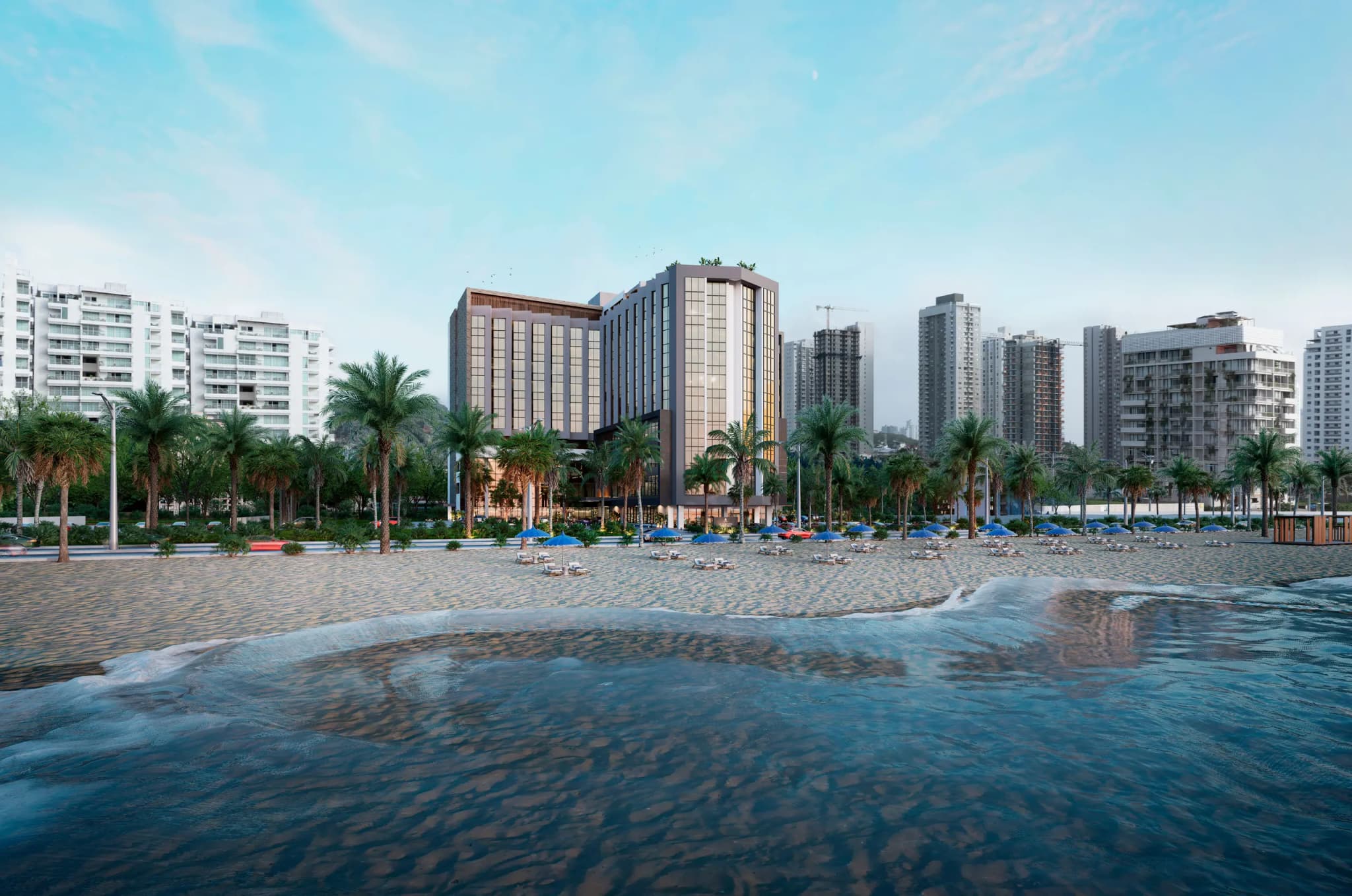 Panorámica frente al mar